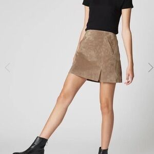 Blank NYC Taupe Suede Skirt